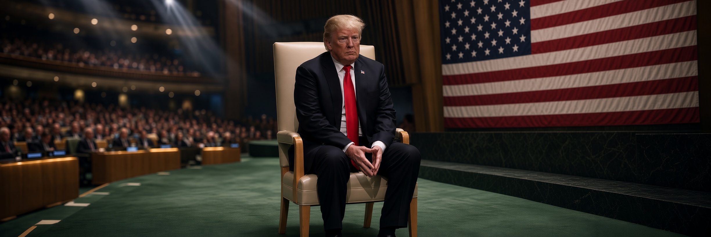 trumpchair banner — presidential office chair