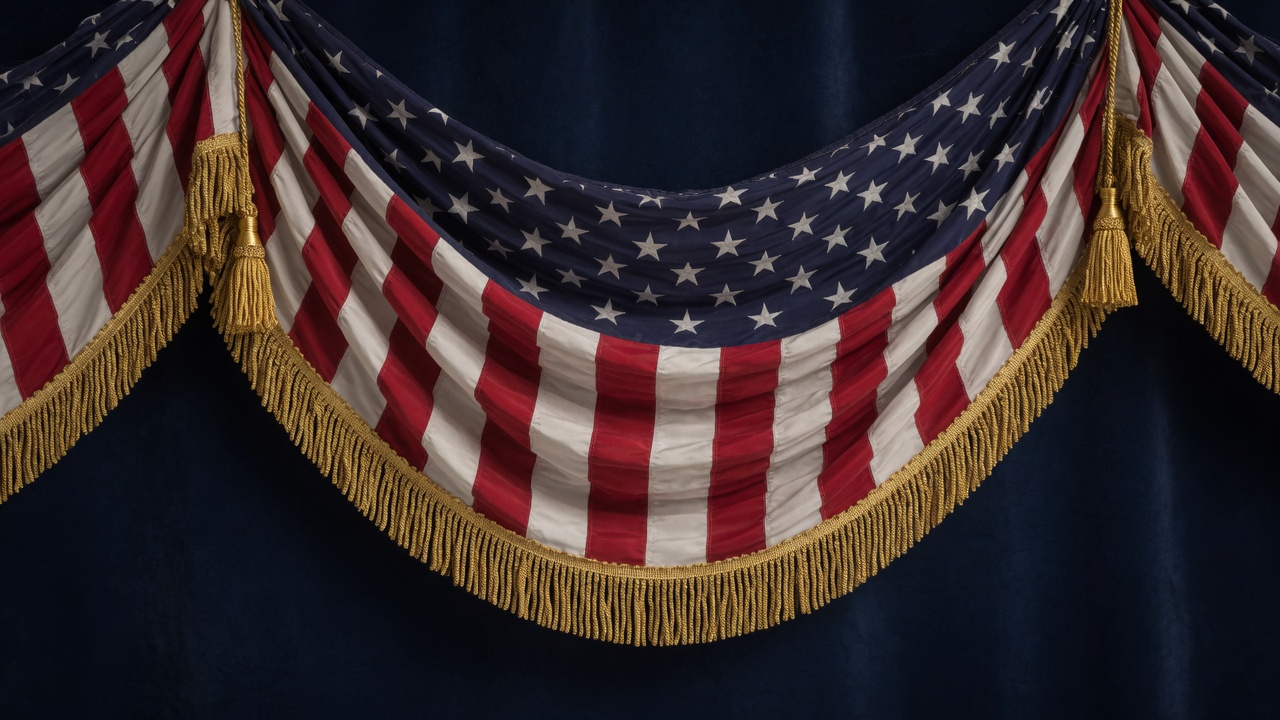 American flag bunting